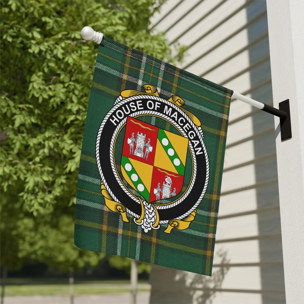 House of MacEgan Flag with Coat of Arms Design