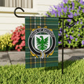 House of Maceniry Plaid Shield Garden Flag