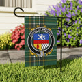 House of MacEvoy Plaid Garden Flag  Colorful Decor