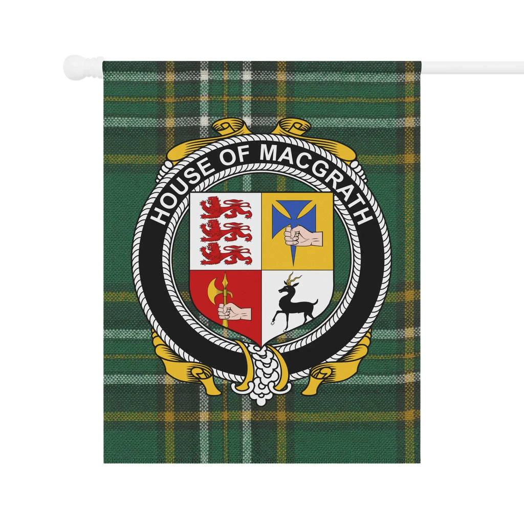 House of Macgrath Green Plaid Flag Décor Item