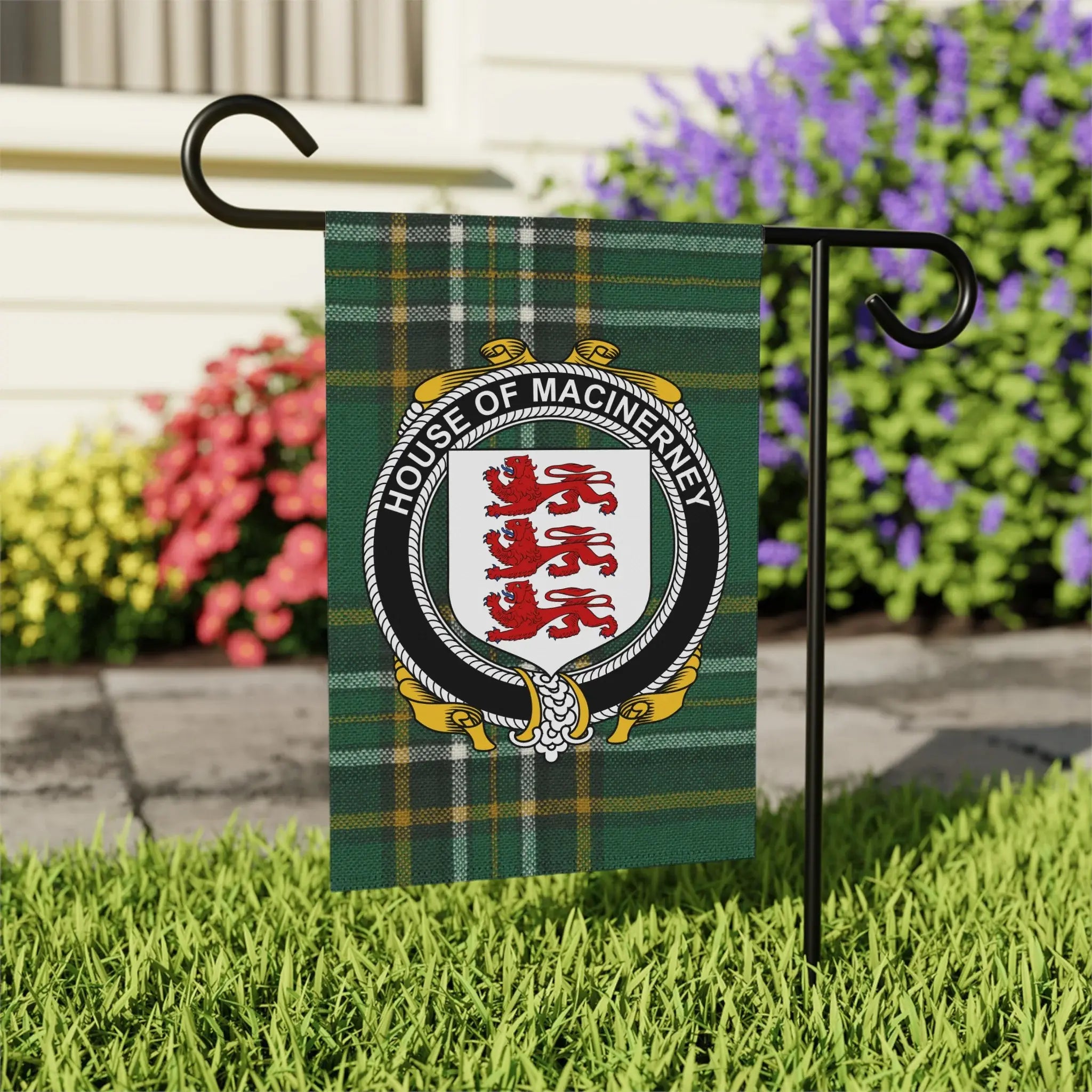 House of MacInerney Crest Outdoor Decor Flag