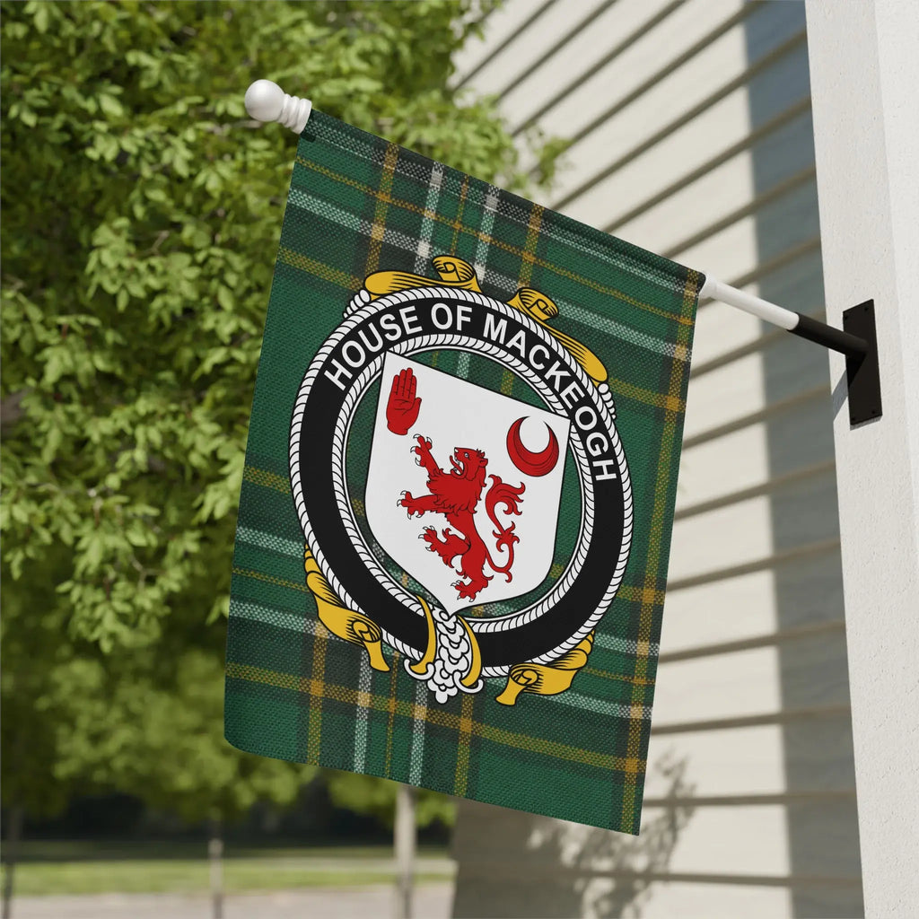 House of Mackeogh Green Plaid Flag Banner for Home Decor