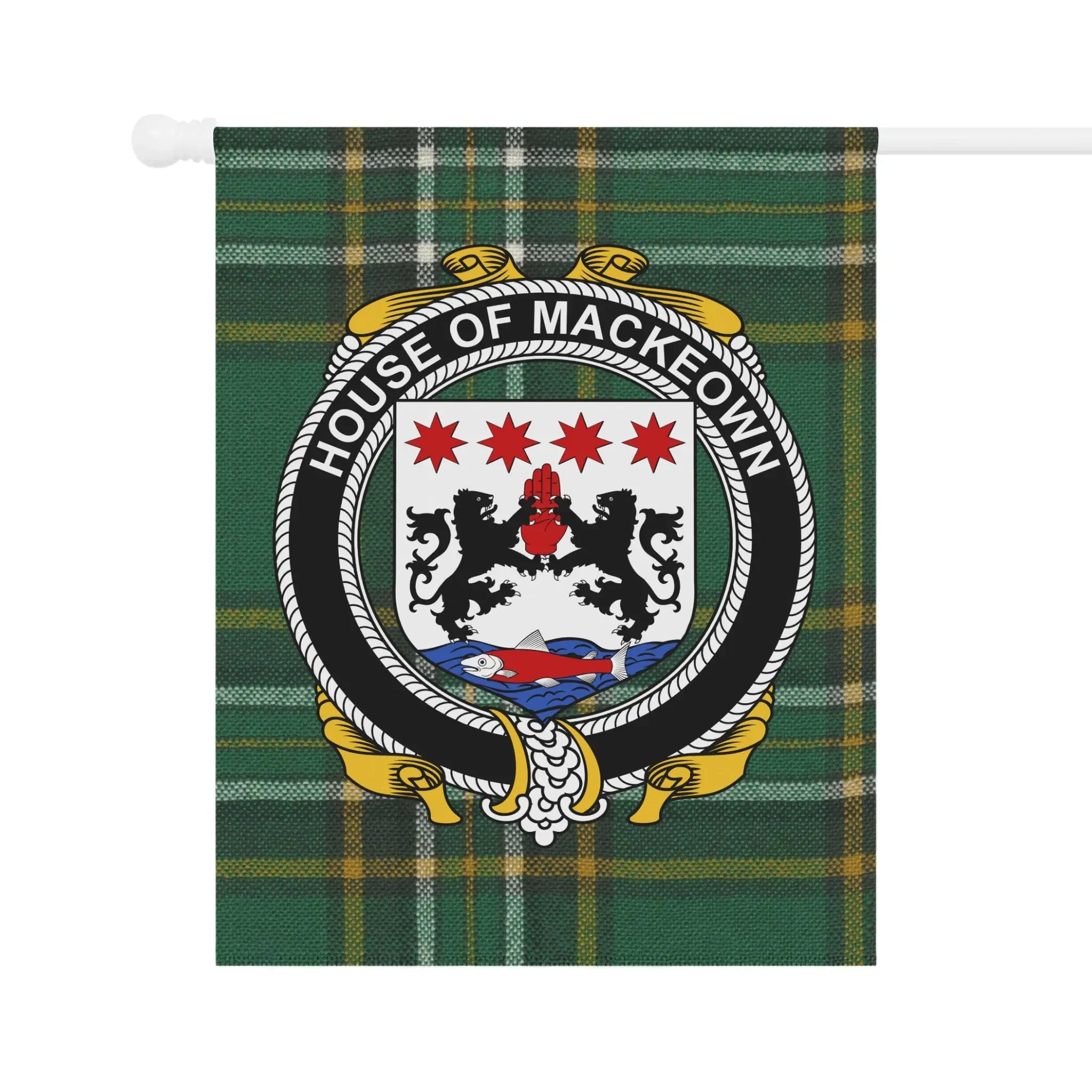 Plaid House of Mackeown Crest Flag product