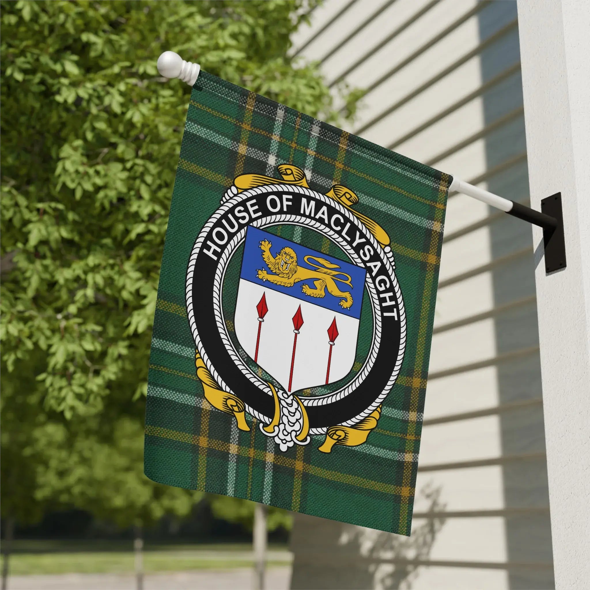 House of Maclysaght Family Crest Decorative Flag