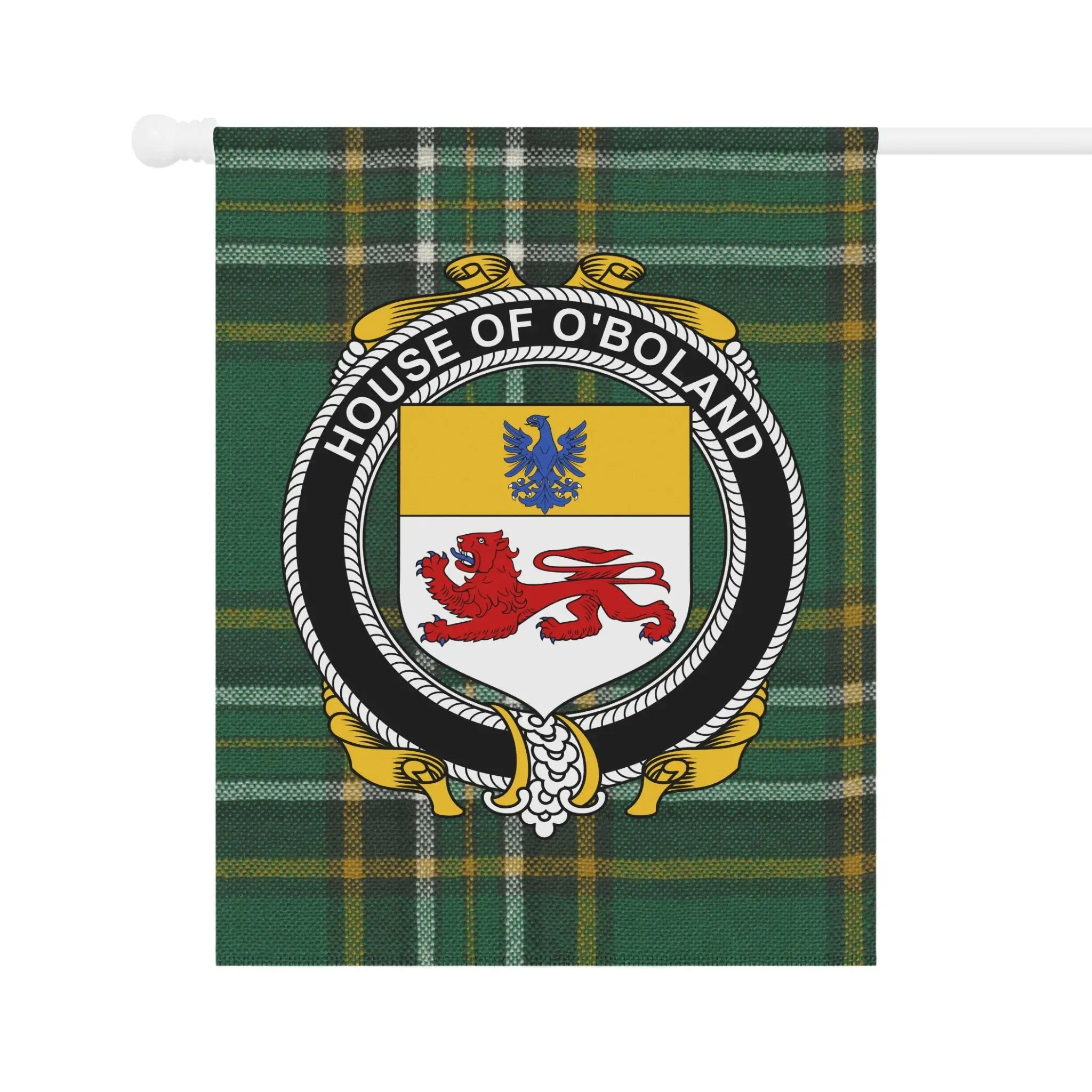 Customizable House of O'Boland Family Crest Flag