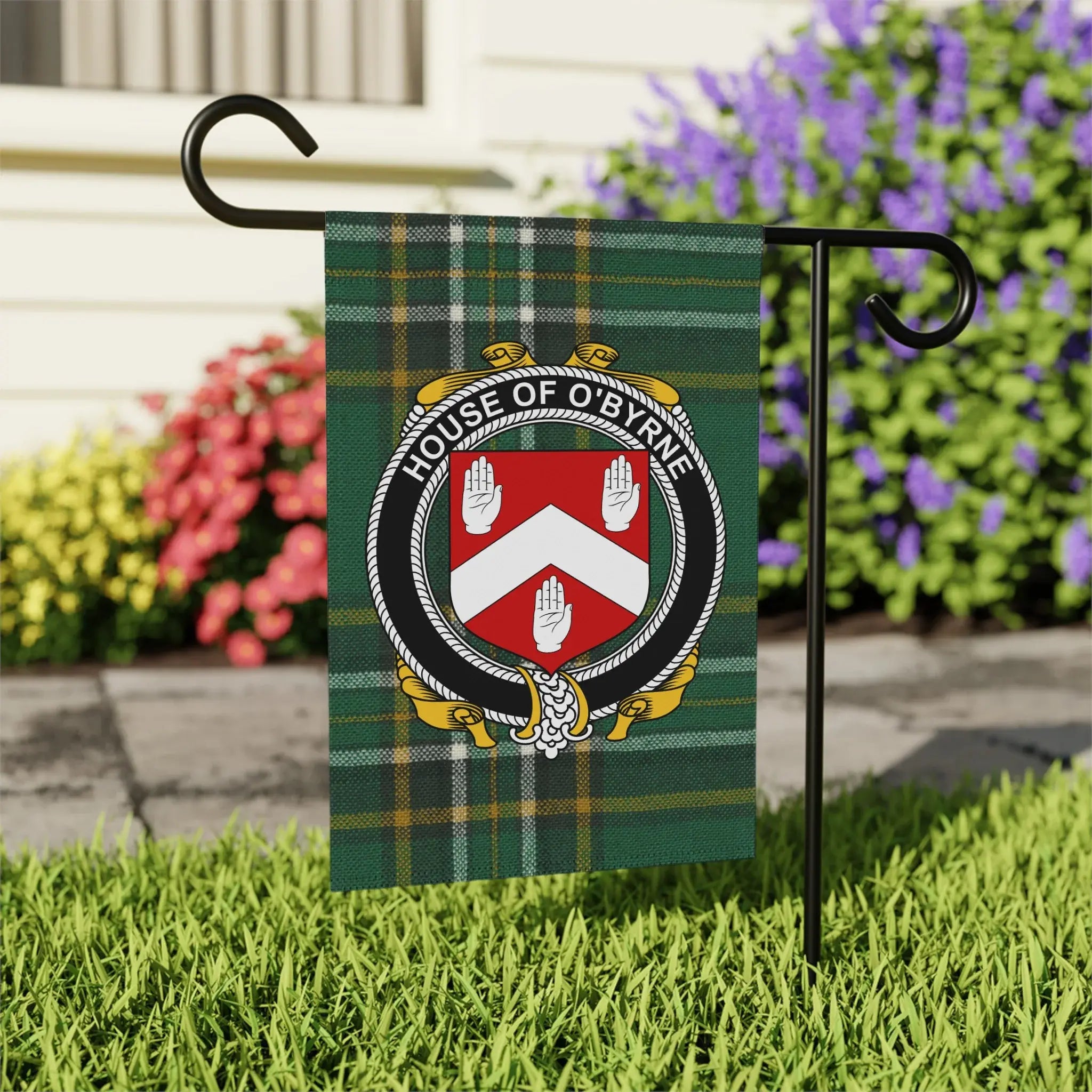 House of O'Byrne Crest Garden Flag