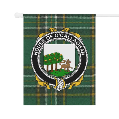 House of O'Callaghan Clan Crest Plaid Garden Flag