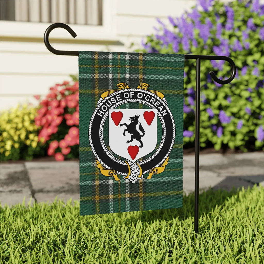 House of O'Crean Crest Decorative Garden Flag