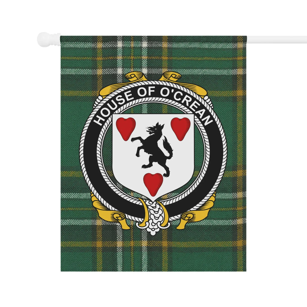 House of O'Crean Scottish Clan Plaid Tartan Flag