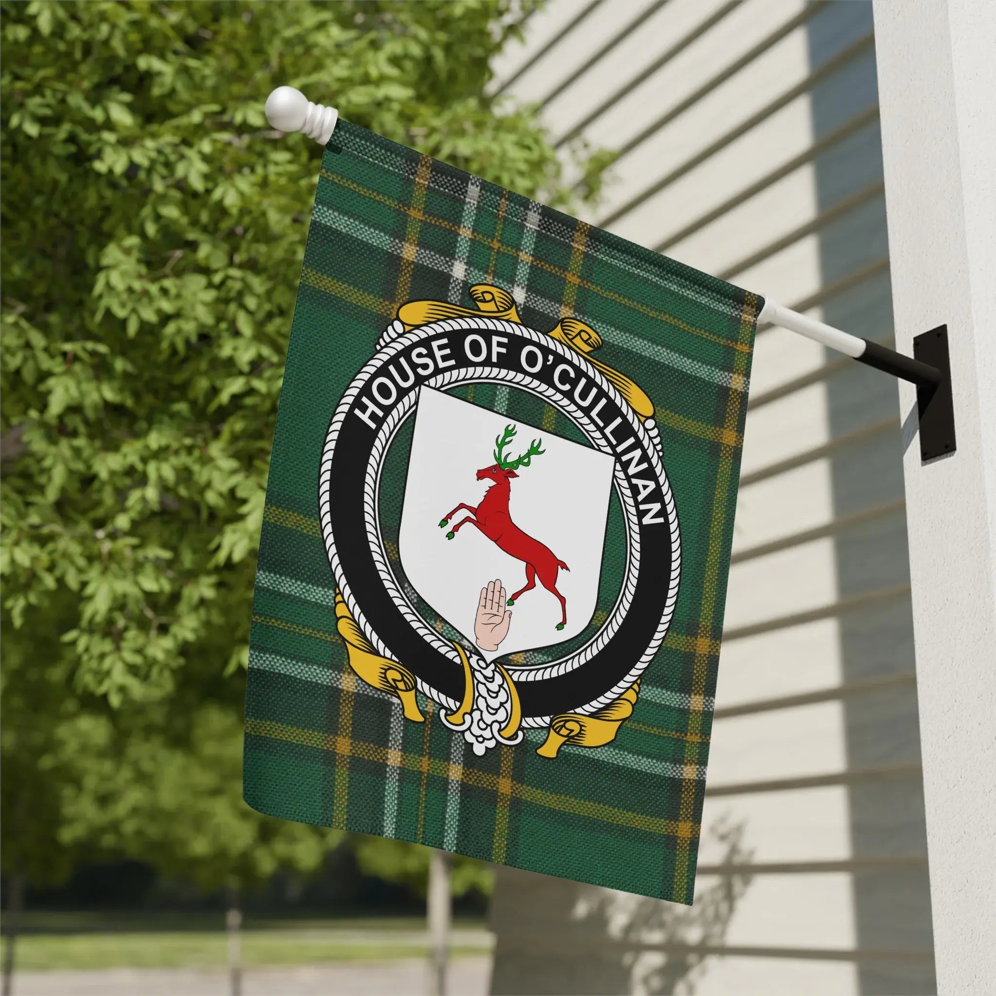 House of O'Cullinan Plaid Flag for Outdoor Display