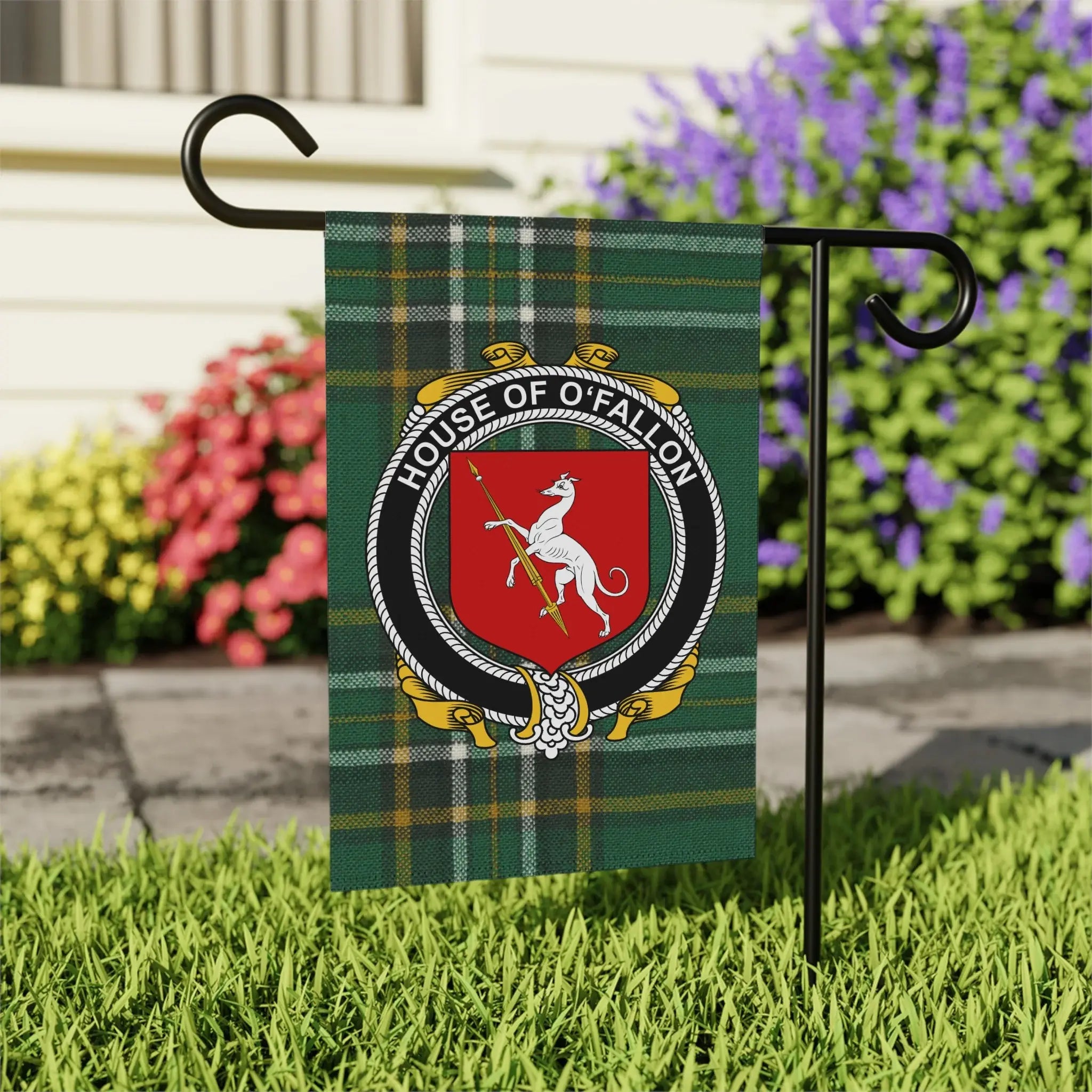 House of O'Fallon Plaid Garden Flag Product