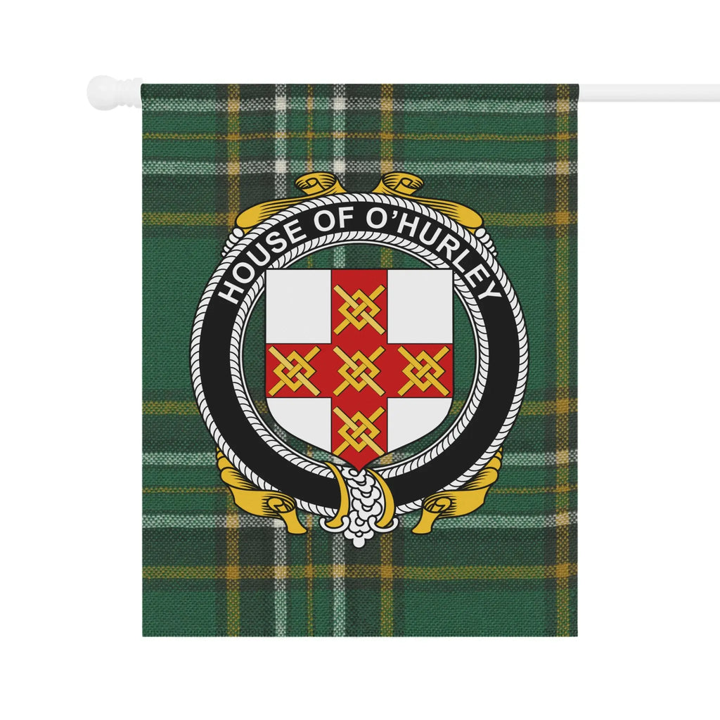 House of O'Hurley Family Crest Flag Decor