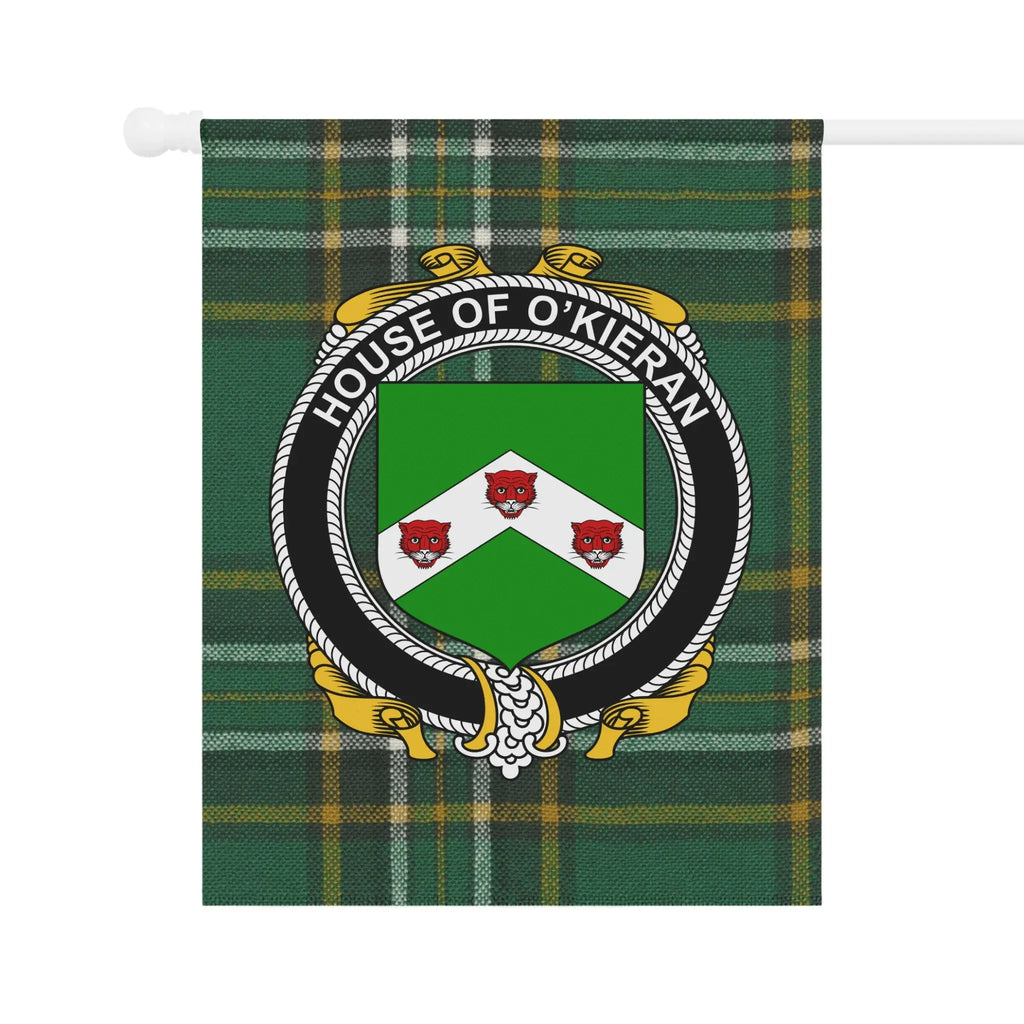 House of O'Kieran Green Plaid Banner Flag Product
