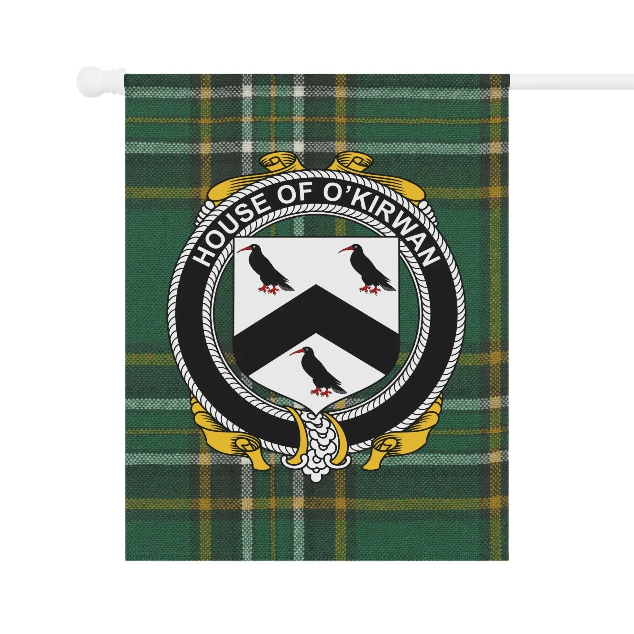 House of O'Kirwan Crest Plaid Design House Flag