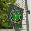 House of O'Malone Green Plaid Flag Banner Decor
