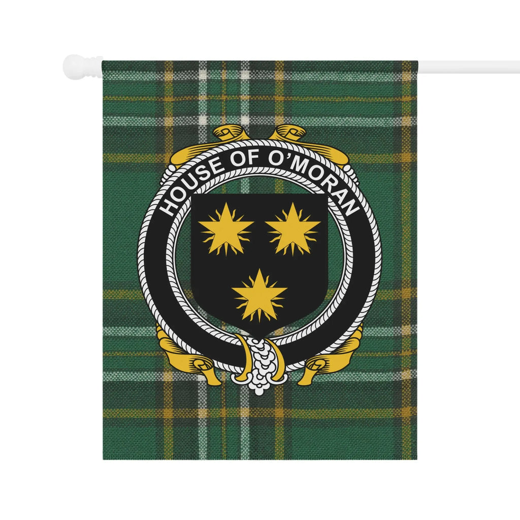 House of O'Moran Crest Tartan Plaid Banner Product