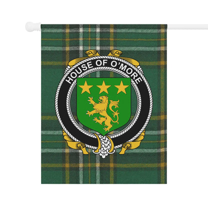 House of O'More Plaid Emblem Decorative Flag