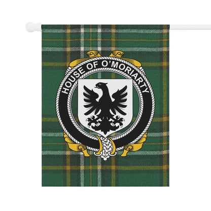 House of O'Moriarty Plaid Crest Design Flag