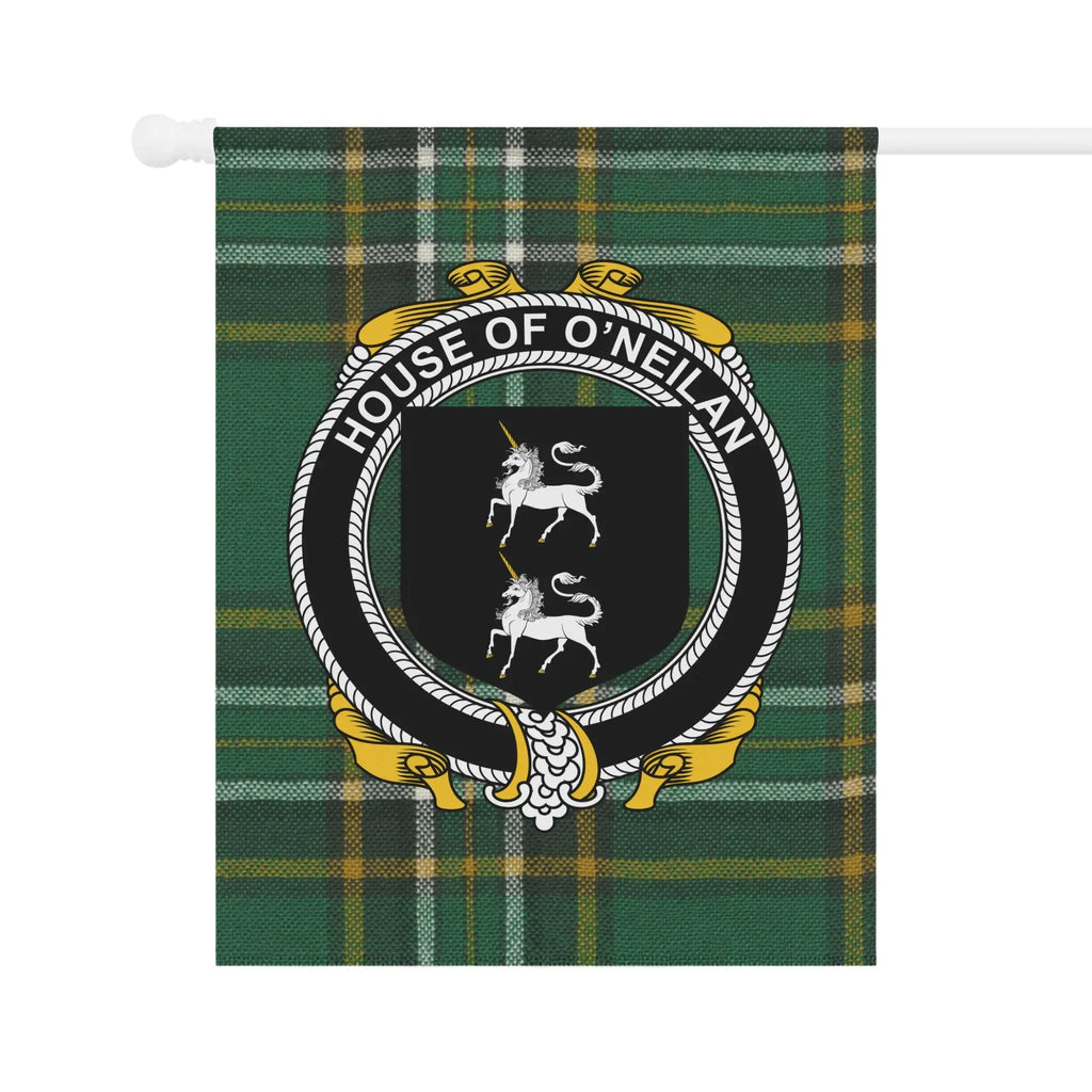 House of O'Neilan Plaid Crest Design Flag