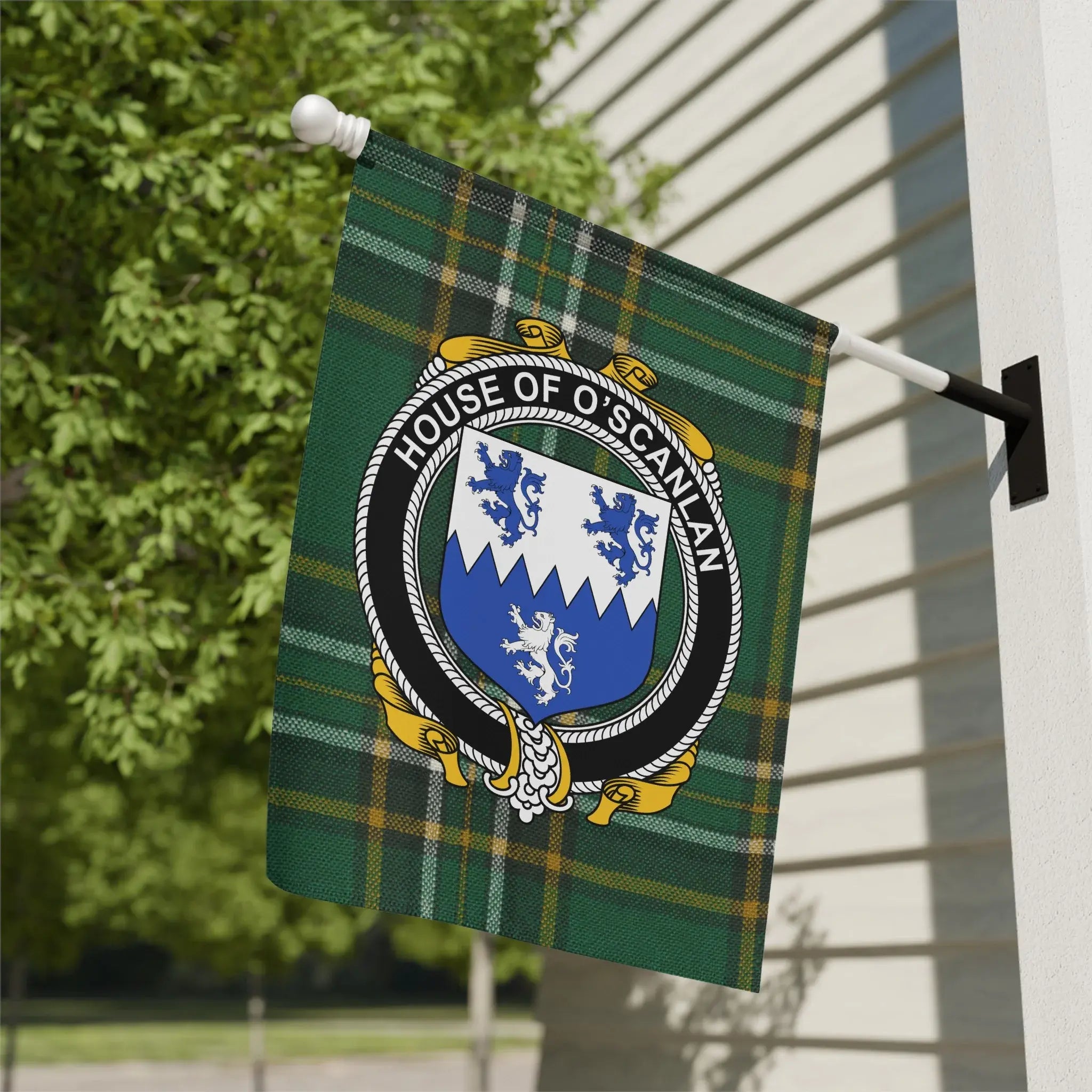 House of O'Scanlan Personalized House Flag