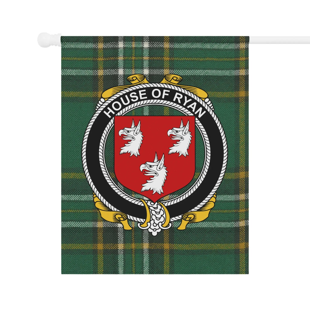 Custom Plaid House of Ryan Crest Outdoor Flag