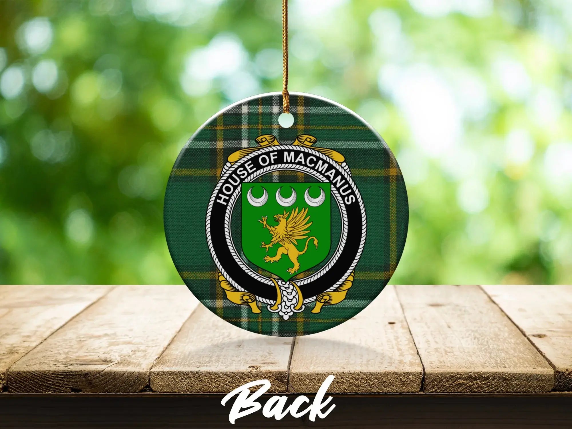 House of MacManus Family Crest Ornament
