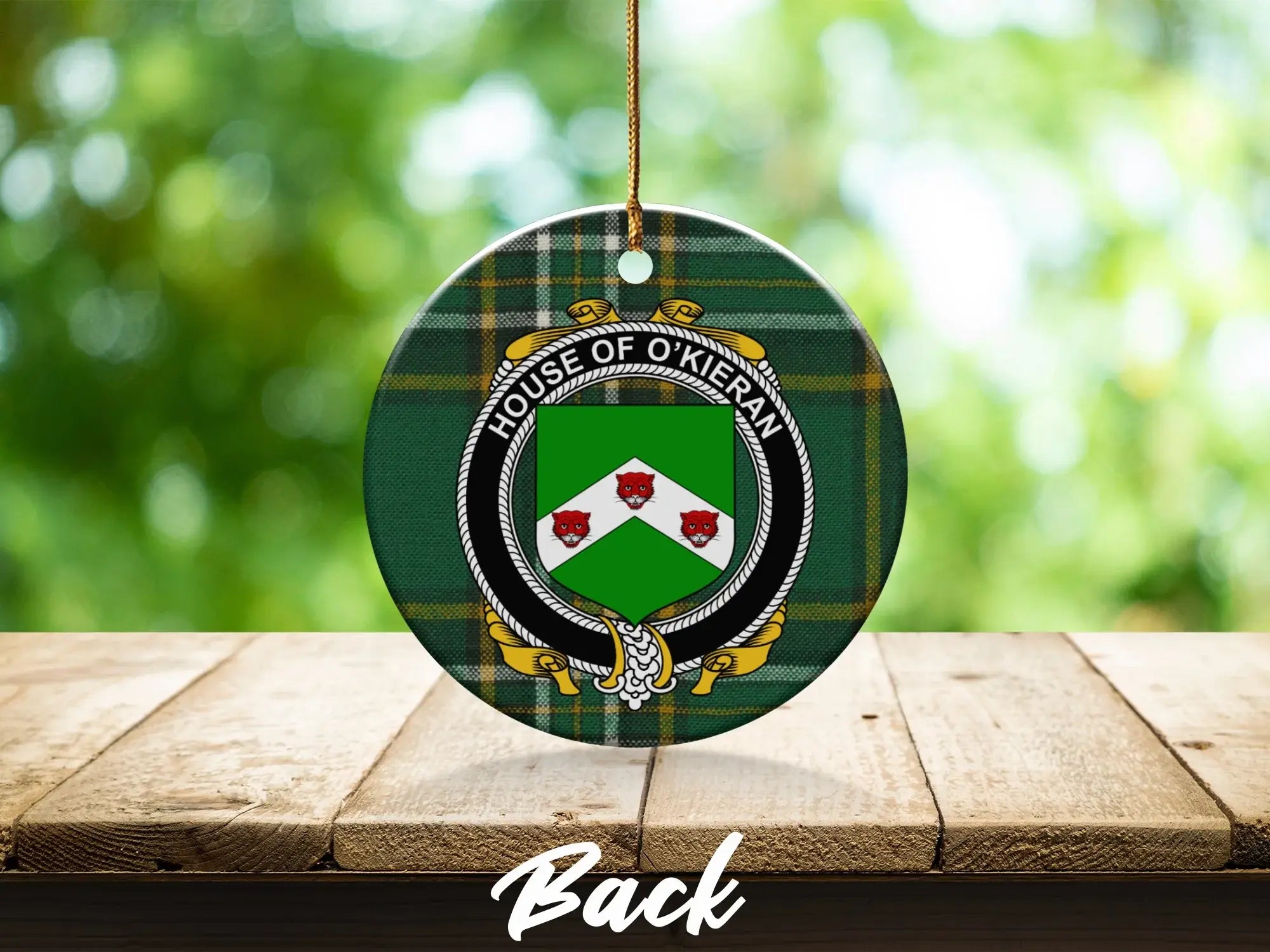 House of O'Kieran Back Tartan Ornament product