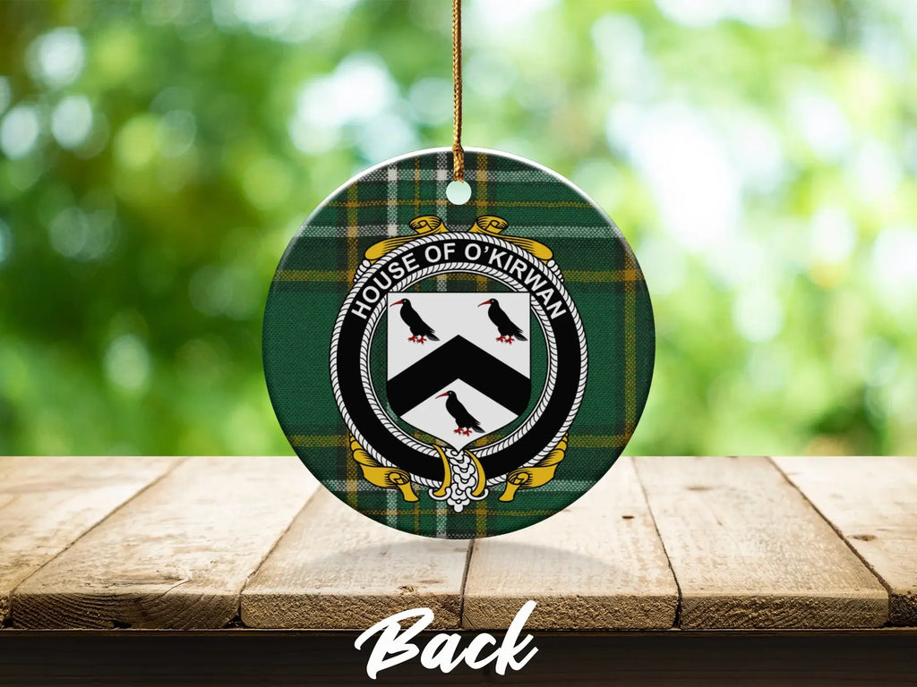 House of O'Kirwan Family Crest Round Ornament
