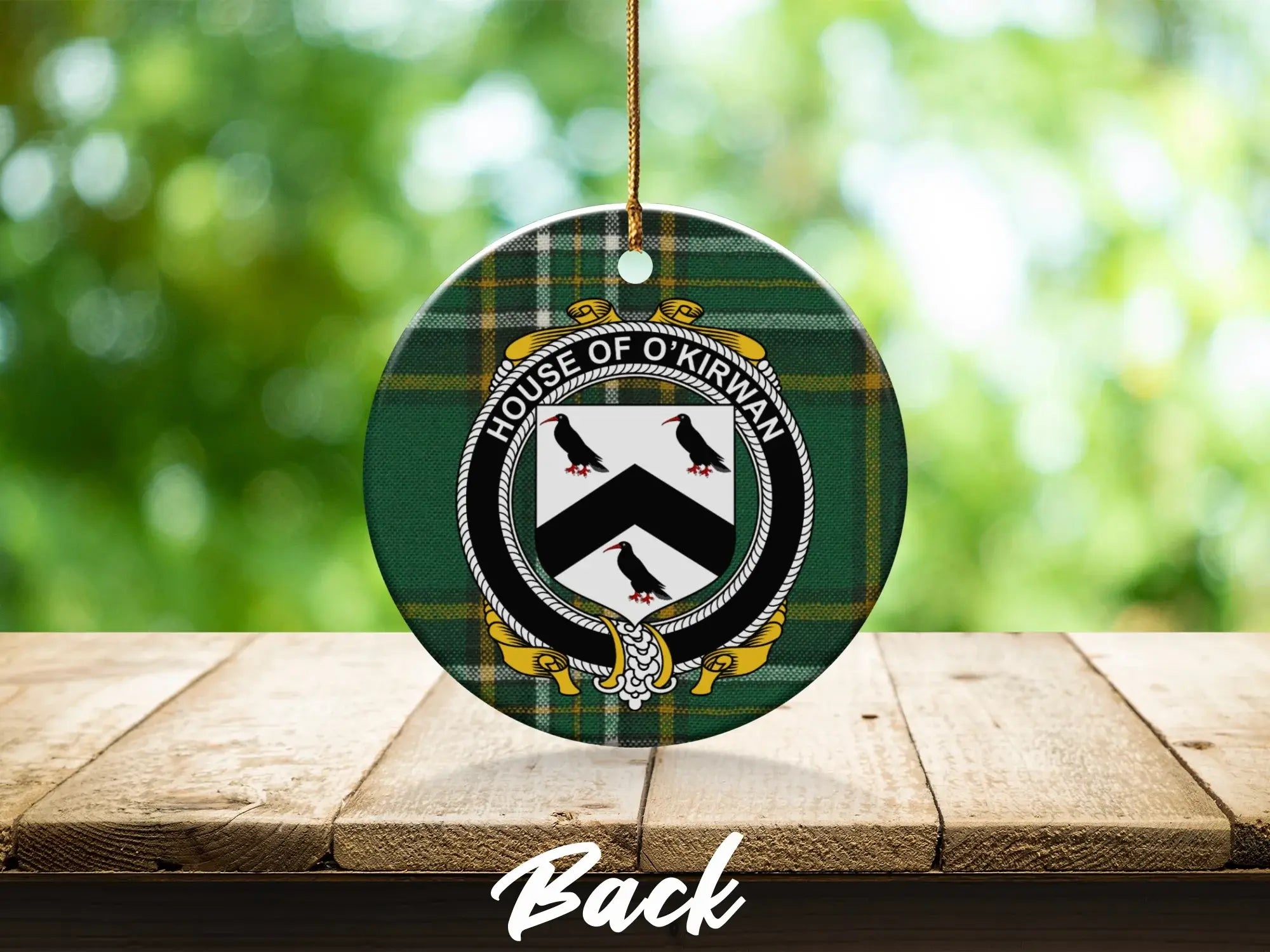 House of O'Kirwan Family Crest Round Ornament