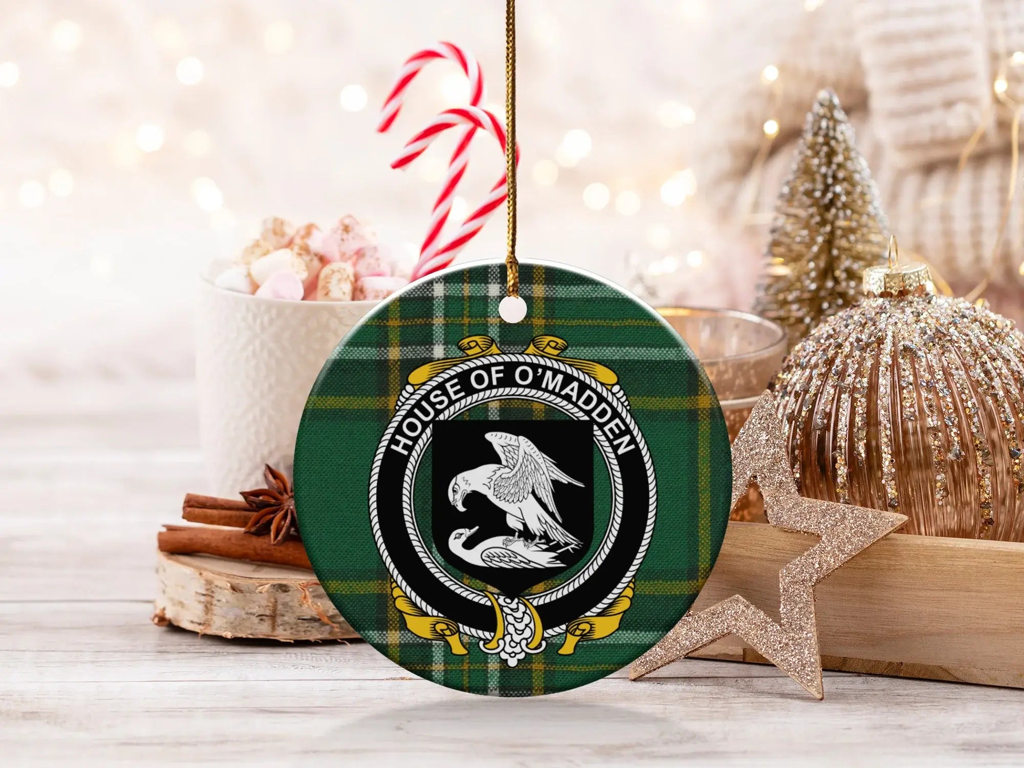 House of O'Madden Crest Holiday Ornament