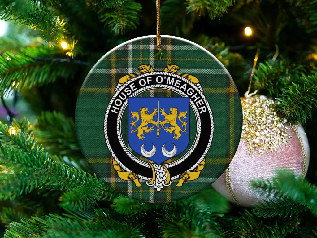 House of O'Meagher Crest Christmas Tree Ornament
