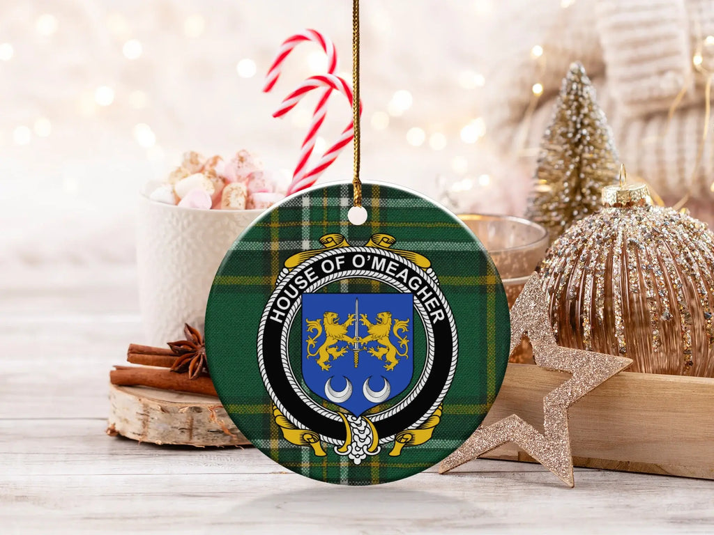 House of O'Meagher Crest Holiday Ornament
