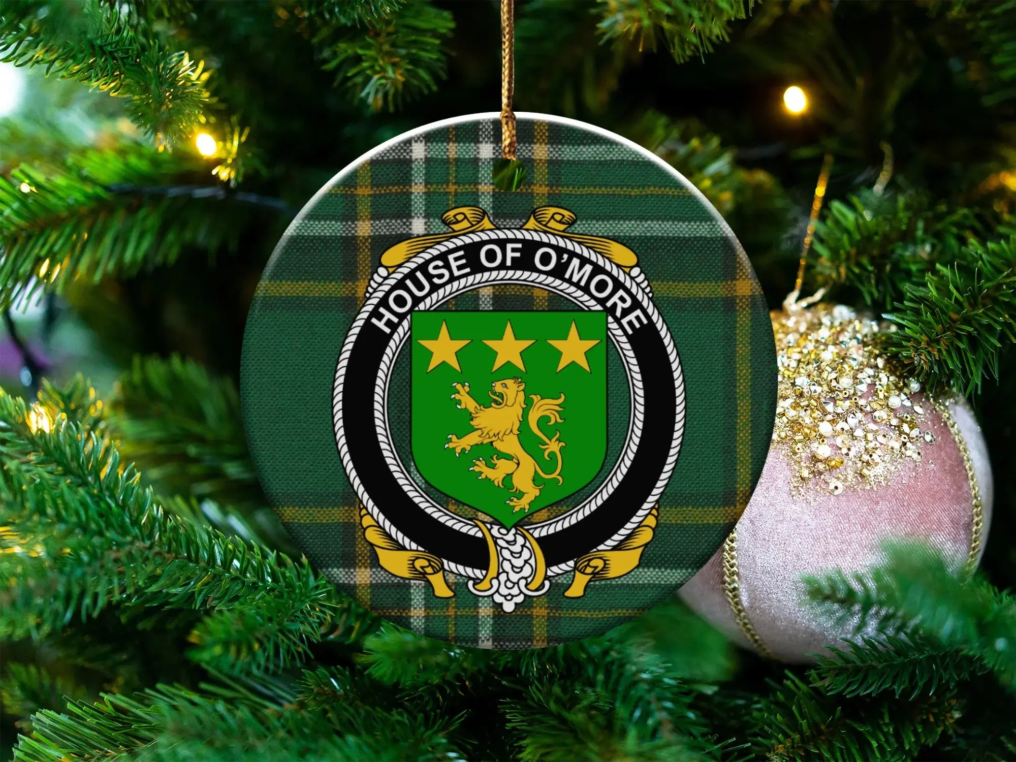 House of O'More Crest Christmas Ornament
