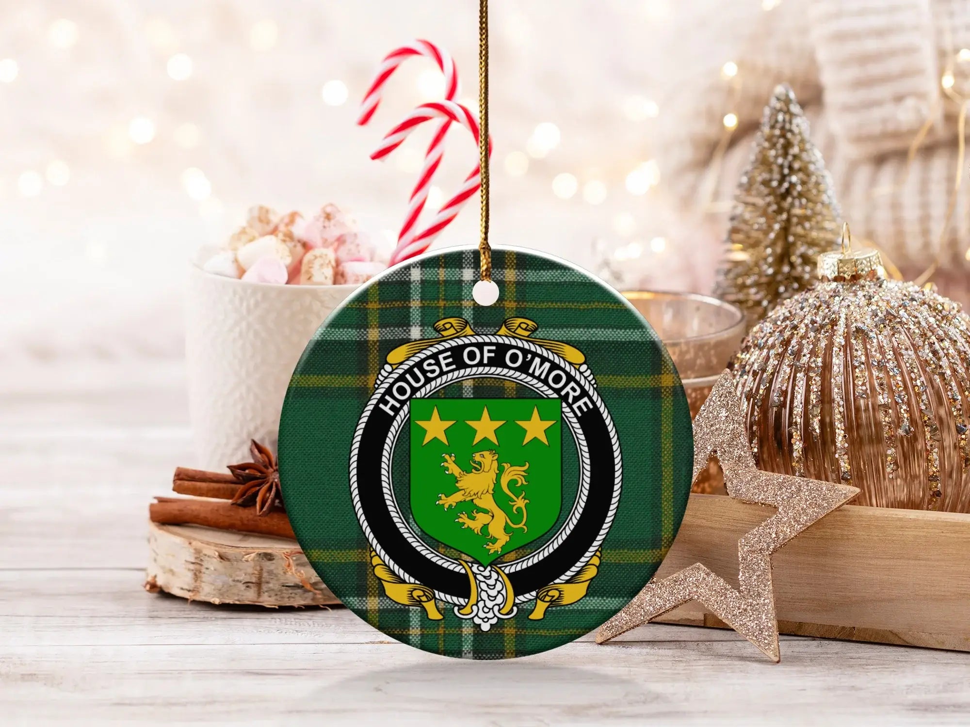 House of O'More Holiday Crest Ornament