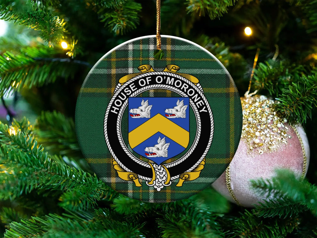 House of O'Moroney Plaid Christmas Tree Ornament