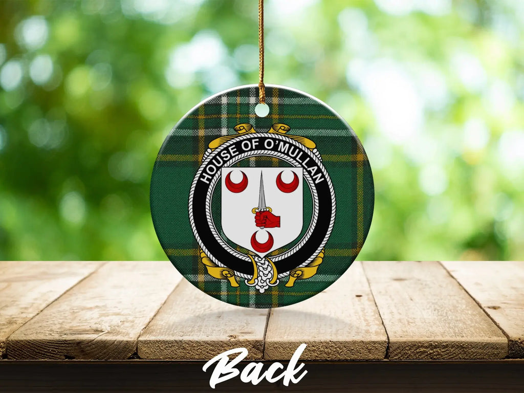 House of O'Mullan Round Plaid Hanging Ornament