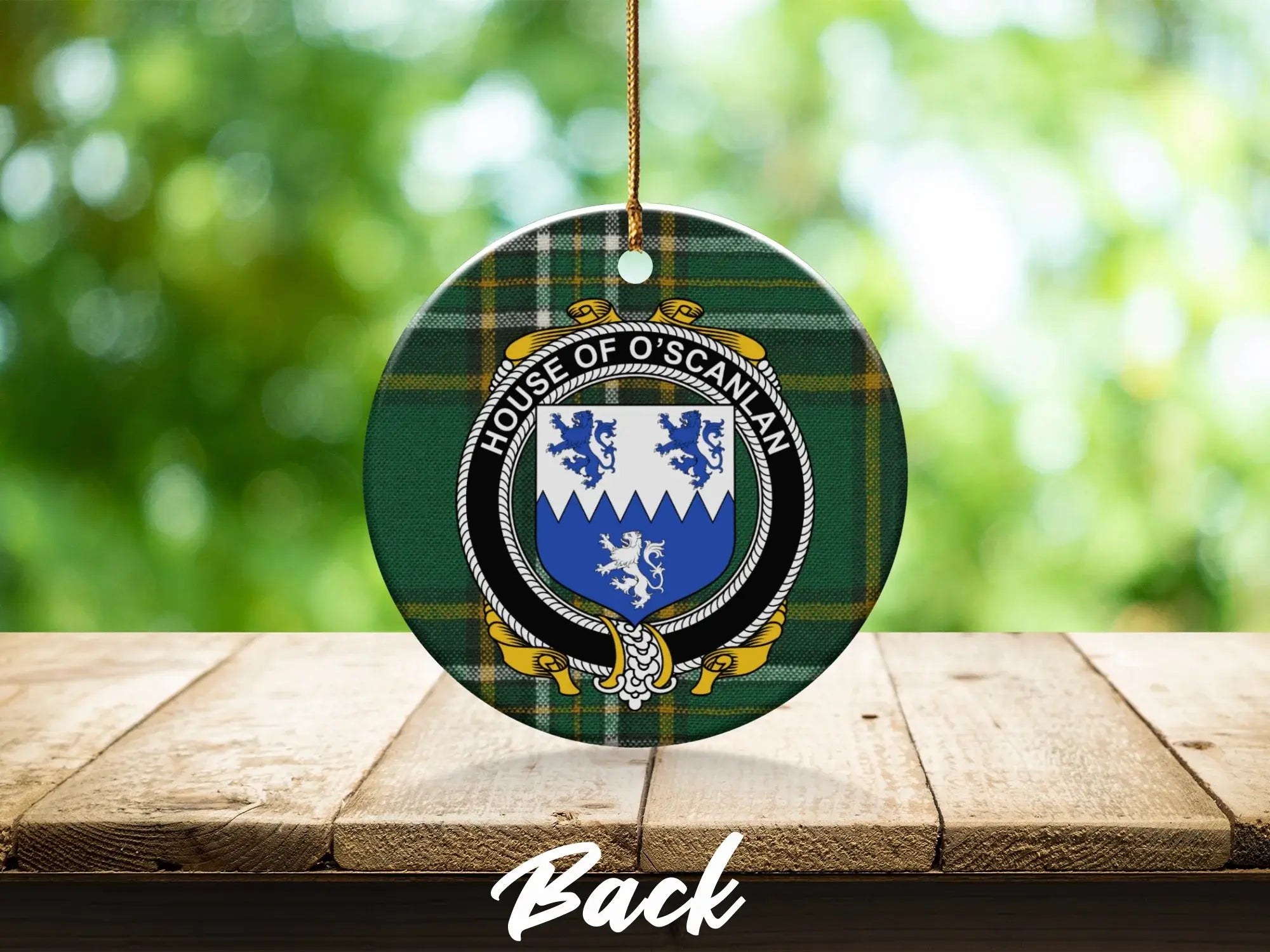 House of O'Scanlan Crest Round Ornament product