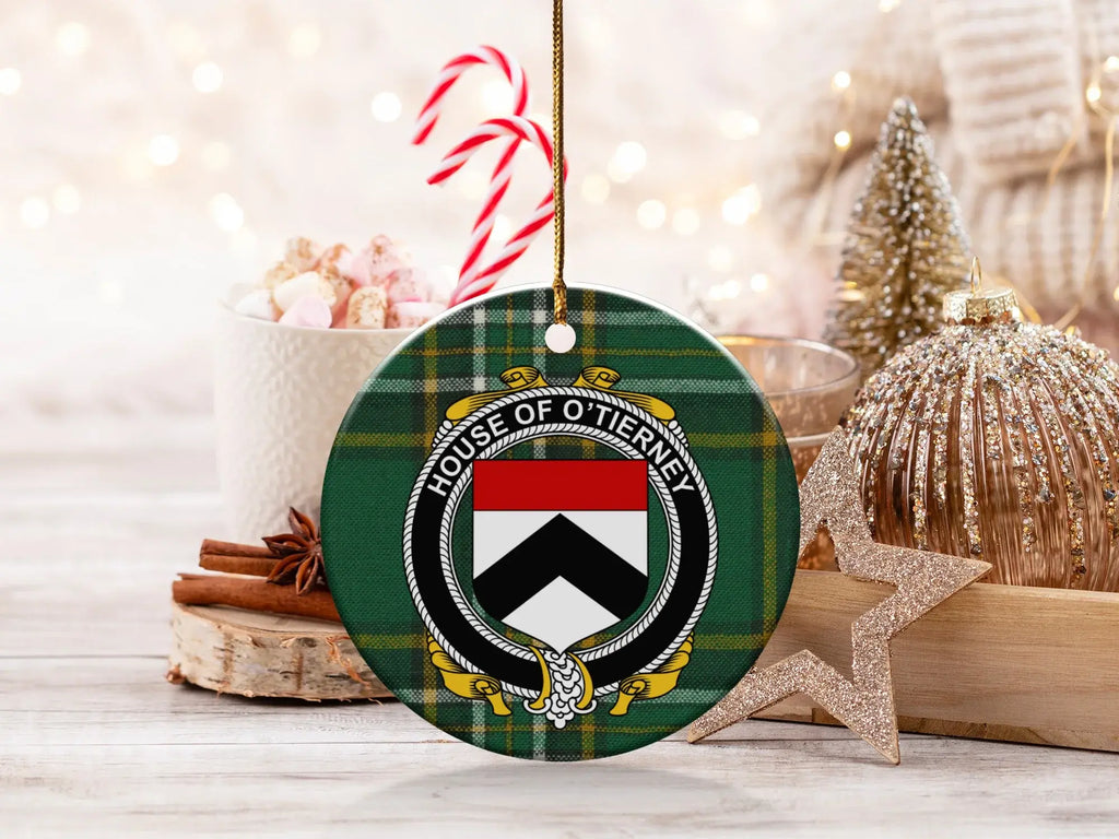 House of O'Tierney Crest Round Ornament