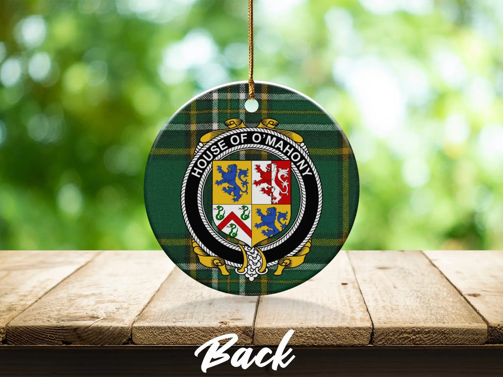 House of O'Mahony Family Plaid Ornament Decor
