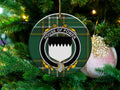 House of Power Plaid Crest Christmas Ornament