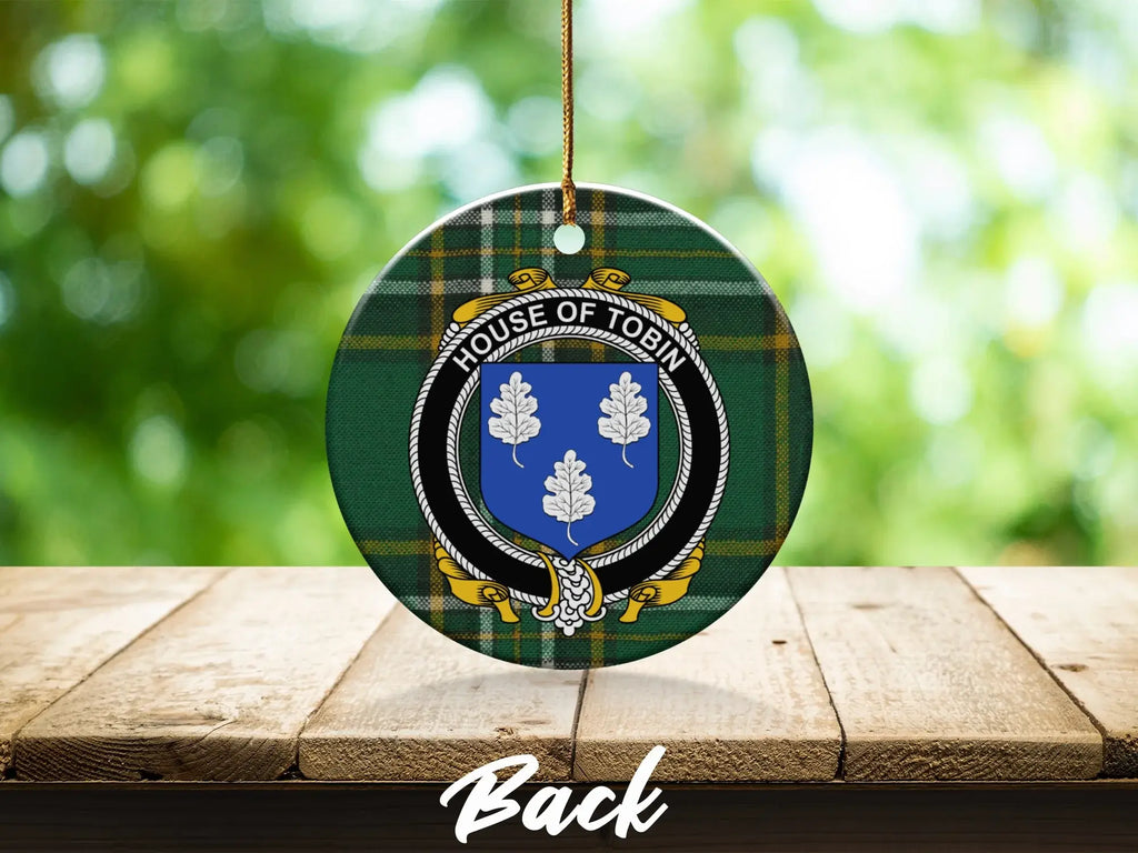 House of Tobin Crest Circular Ornament