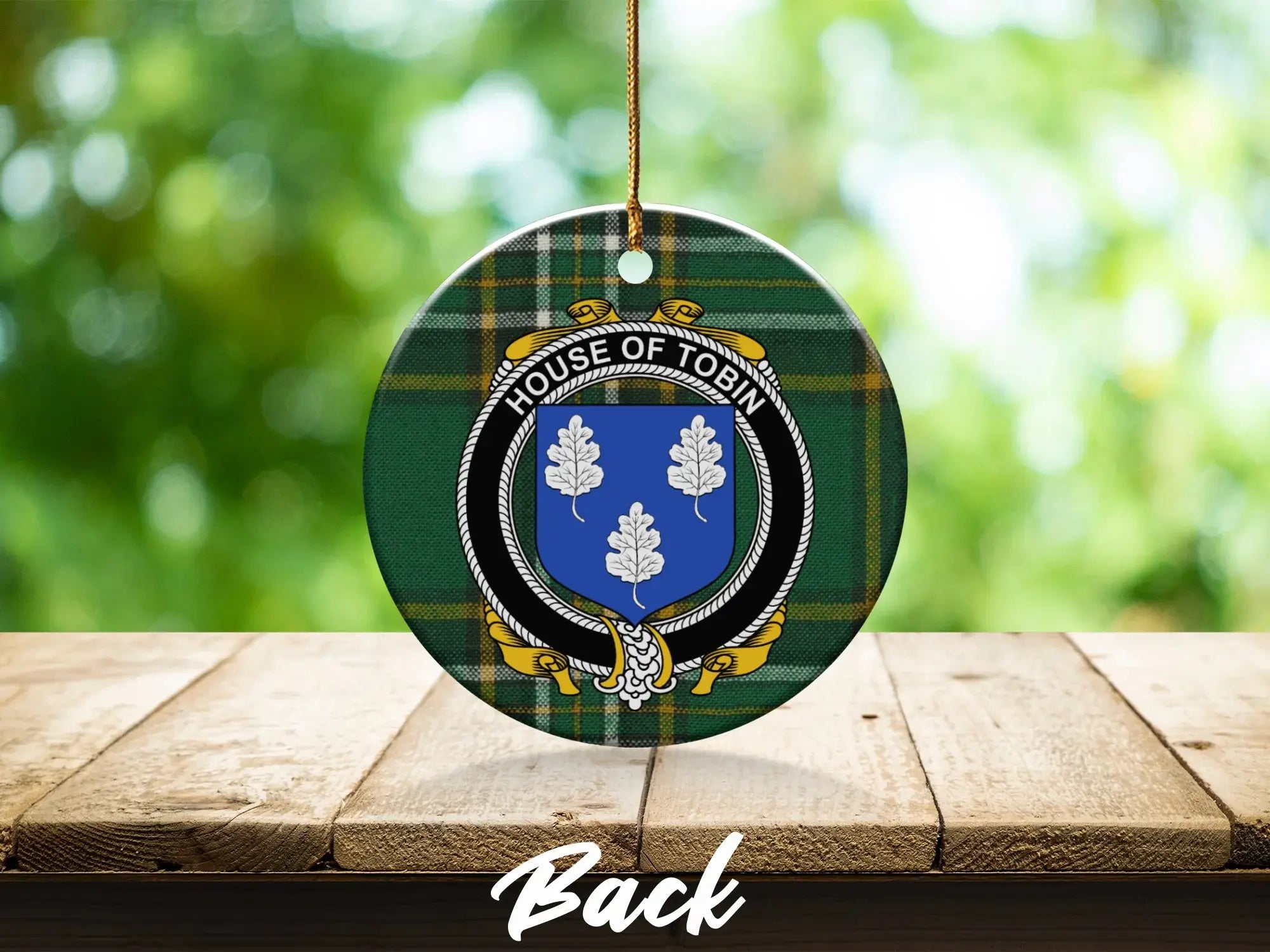 House of Tobin Crest Circular Ornament