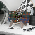 Clan Houston tartan crest novelty license plate — full colour In Time design, 12x6 inch aluminium