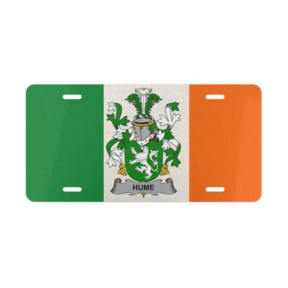 Irish Hume Coat of Arms Flag License Plate product