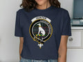 Hunter Cursum Perficio graphic t-shirt — clan crest on chest, unisex cotton fit