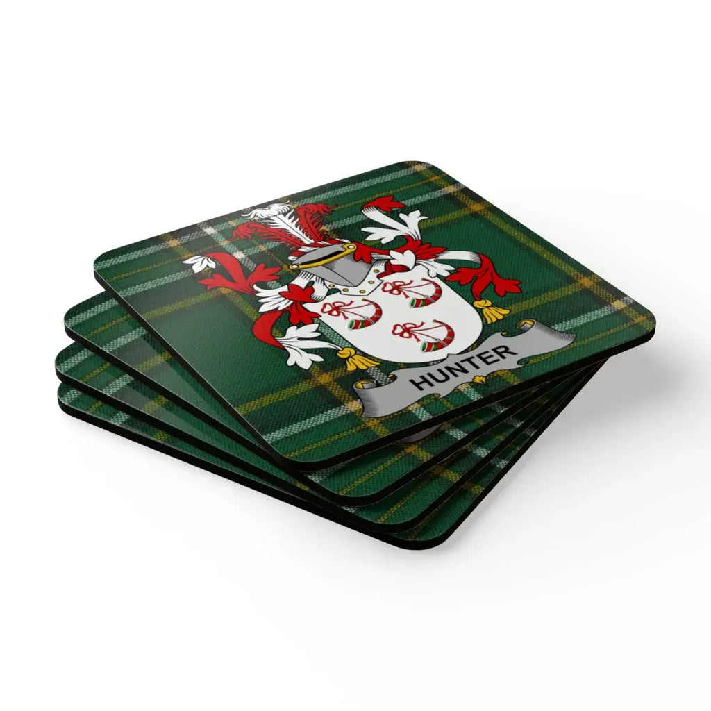 Family Crest Design Hunter Themed Coasters product