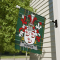 Hunter Coat of Arms with Plaid Design Flag product