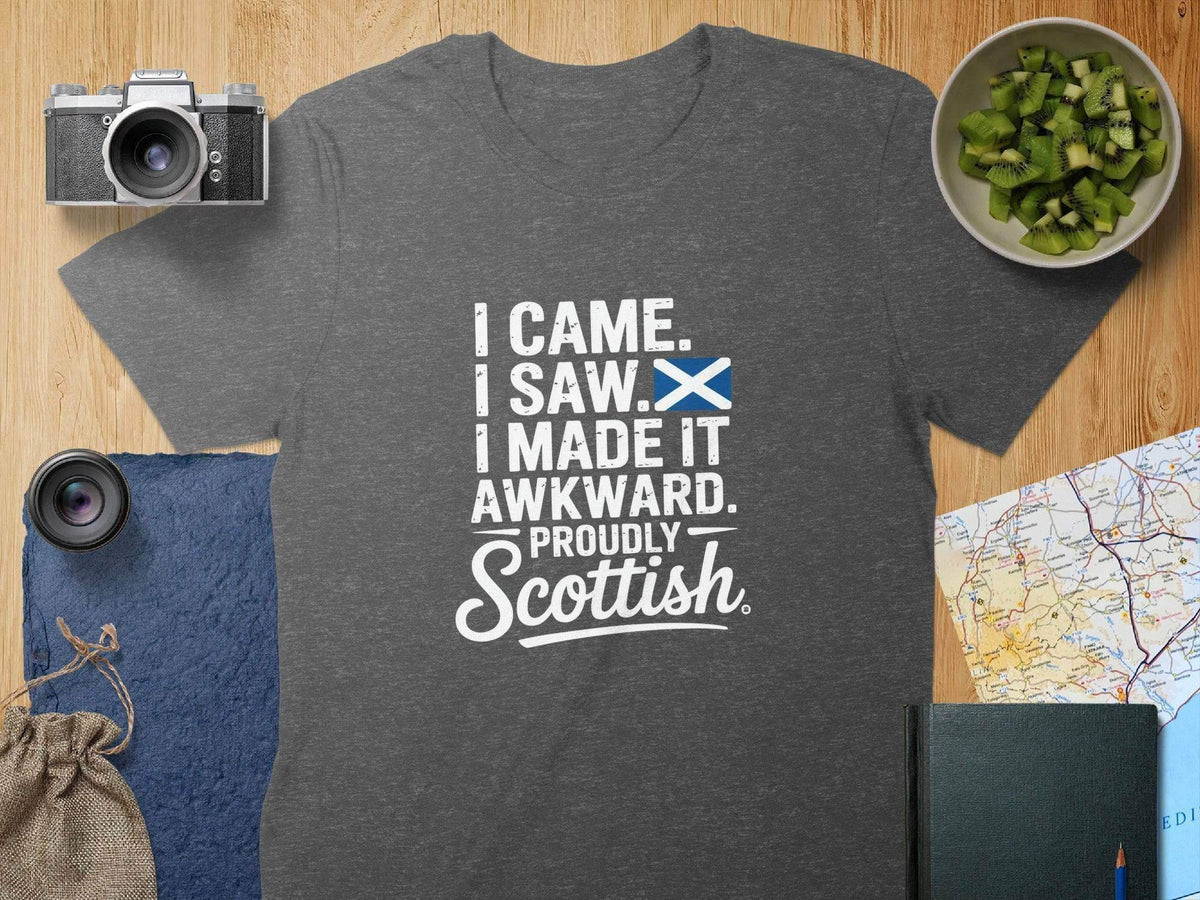 Proudly Scottish Funny Graphic T-shirt novelty