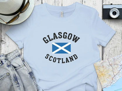 Glasgow Scotland Flag Printed T-Shirt product type
