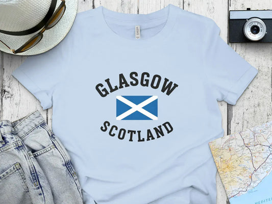 Glasgow Scotland Flag Printed T-Shirt product type